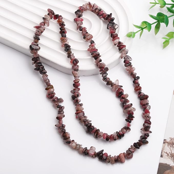 200 Pcs Crystal Chip Beads for Jewelry Making 5-8mm Rhodonite | Natural Chip - Image 7