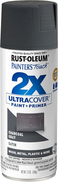 Rust-Oleum Painter's Touch 2X Ultra Cover Spray Paint, Satin Charcoal Gray | by Rust-Oleum