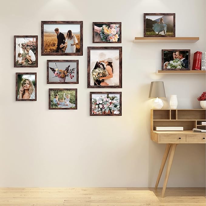 LUCKYLIFE Picture Frame Set 10-Pack, Gallery Wall Frame Collage - Image 3