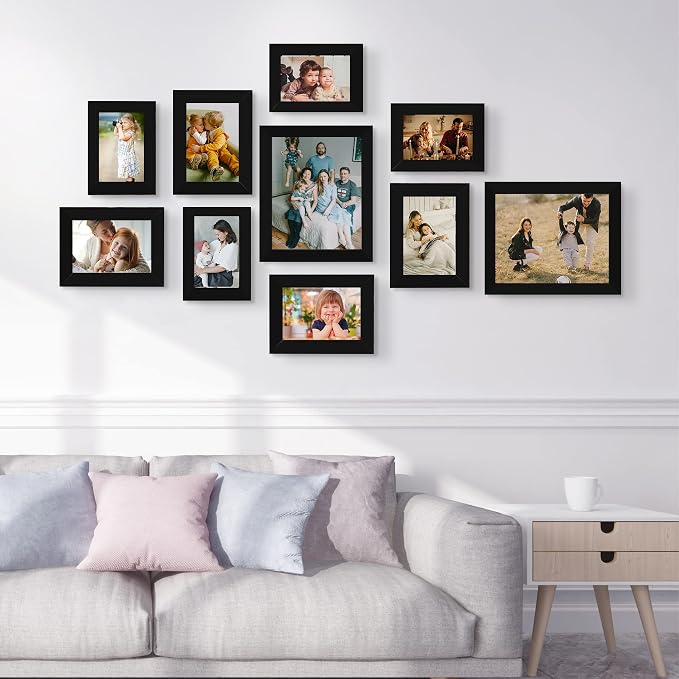 LUCKYLIFE Picture Frame Set 10-Pack, Gallery Wall Frame Collage - Image 4