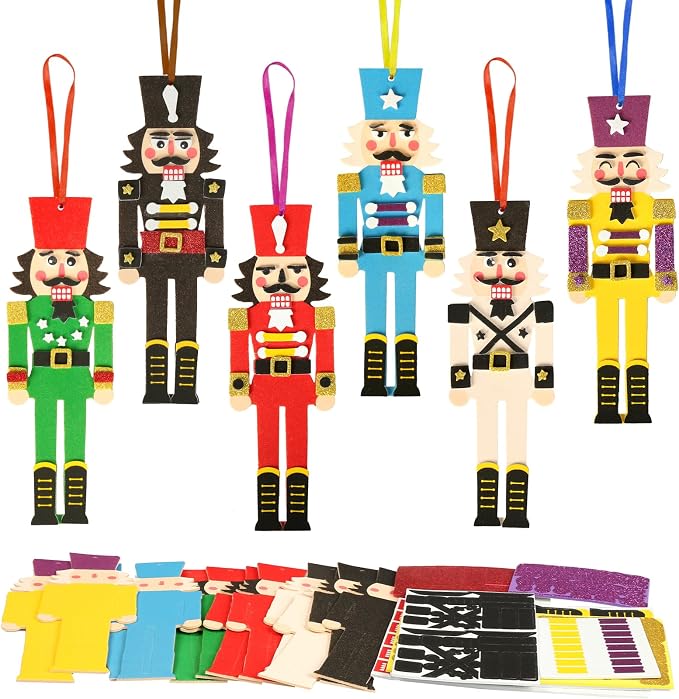 Fennoral 12 Pack Nutcracker Craft Kit by Fennoral