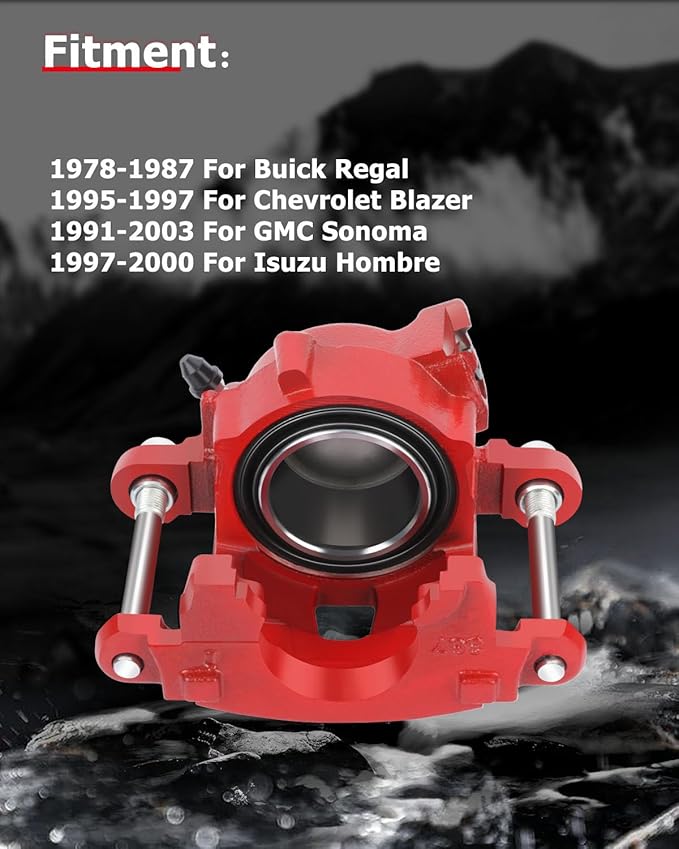 cciyu Front Right Brake Caliper Assembly 18-4071 For Avanti 1968-1985,For Buick 1978-1987,For Chevy 1978-2003,For GMC 1978-2003,For Isuzu 1996-2000,For Oldsmobile 1978-1988,For Pontiac 1978-1992