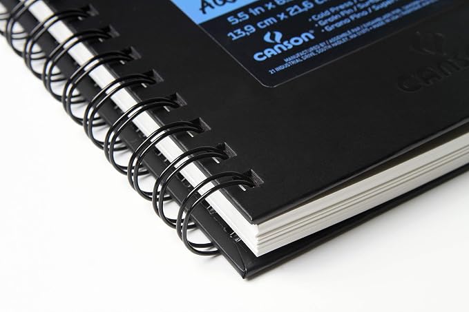 Canson XL Series Art Book Watercolor, Midweight White Paper, Side Wire Binding - Image 3