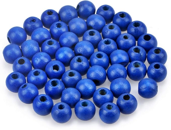 AD Beads Wood Spacer Loose Wooden Craft Beads Big Hole Beads Assorted by ADBeads