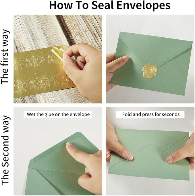 50 Pack Sage-Green A6 Envelopes - Image 3