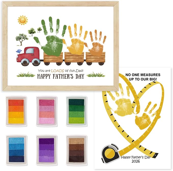 CLUSIVC Father’s Day Presents DIY Handprint Craft Kit by CLUSIVC
