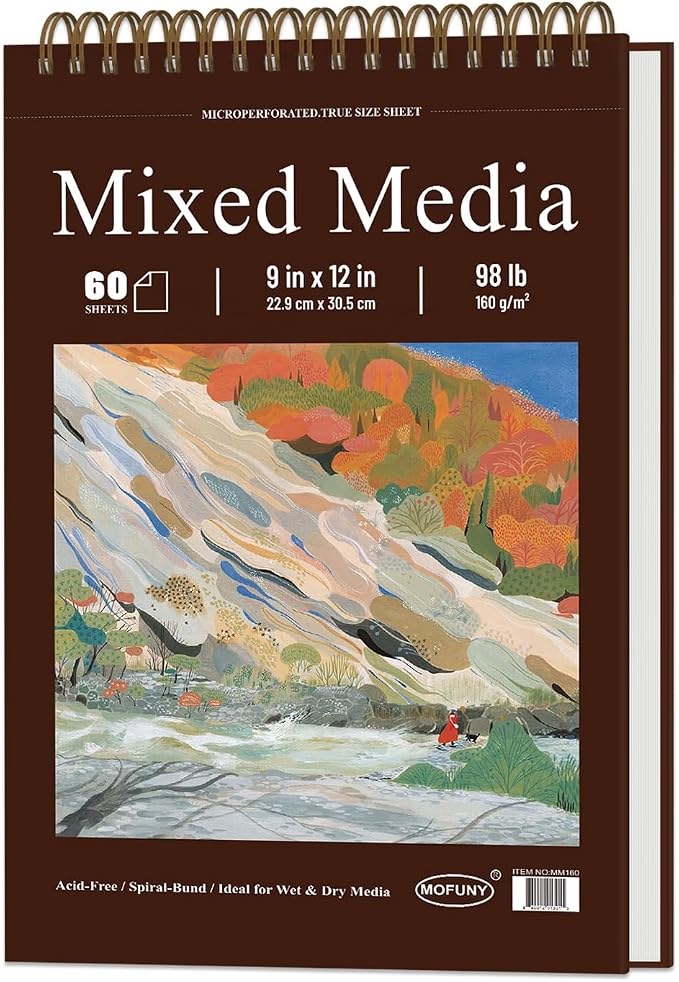 Mixed Media Sketchbook 9" x 12" by SketchBook