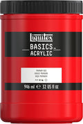 Liquitex BASICS Acrylic Paint, 946ml Jar, Primary Red by Liquitex