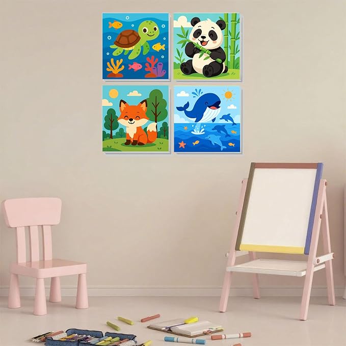 Arttoplus 4 Pack Paint by Numbers Kit - Image 5