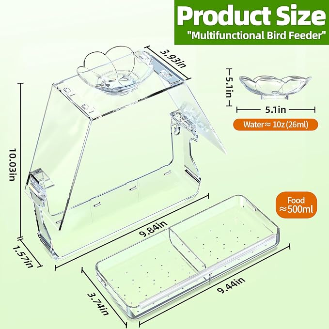 WENMIXER Window Bird Feeder - Image 5