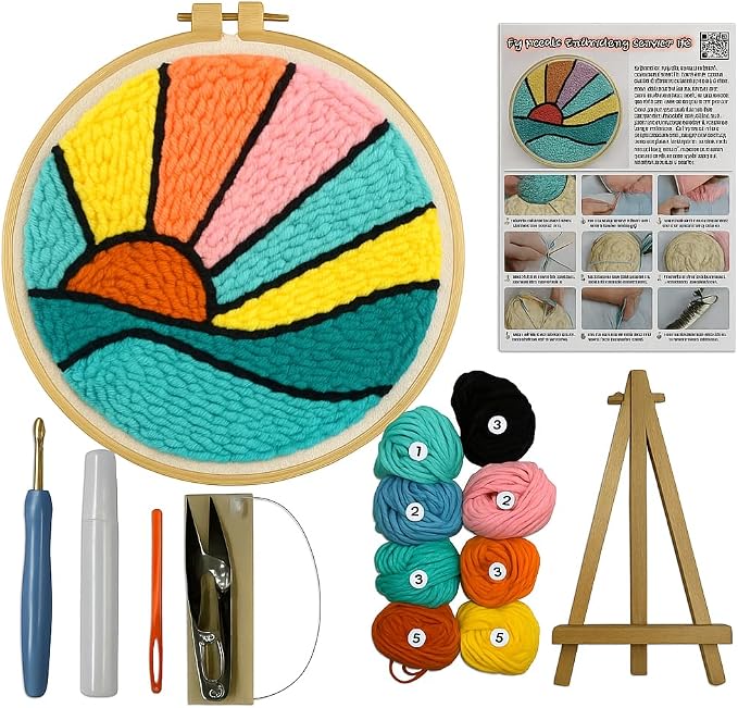 CELCRAFTIQUE Punch Needle Kits for Adults Beginner, Tool by Unknown