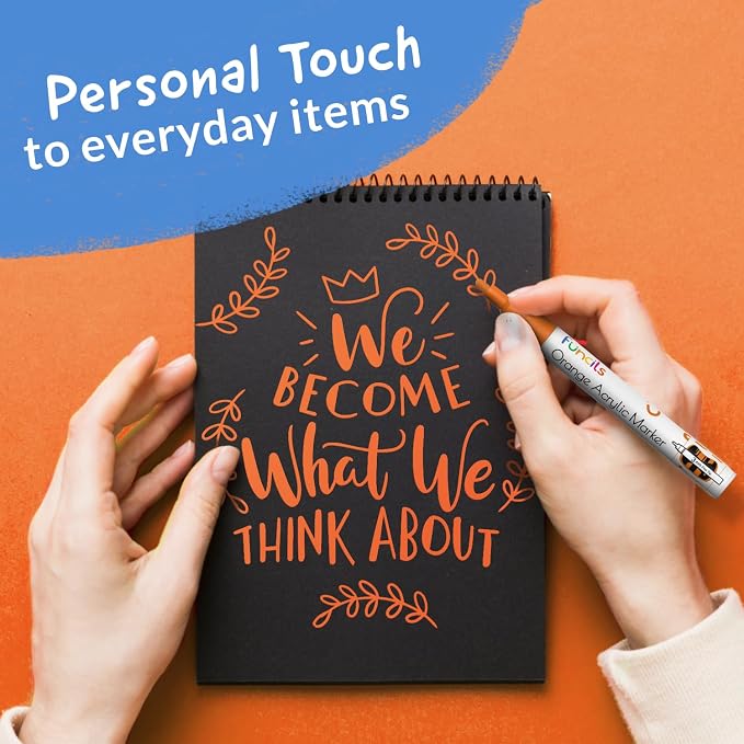 5 Orange Paint Pens - Image 9