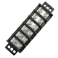 Terminal Blocks Double Row Stainless Steel 10-22 AWG Copper 600V/30A Rated 2-14 Poles Neat Circuit Solution 1 Pack TBD (6 Poles)
