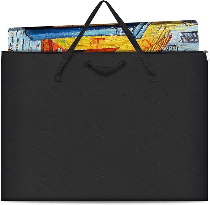 ZKOO Art Portfolio Bag, Light Weight Art Canvas Portfolio Case by ZKOO