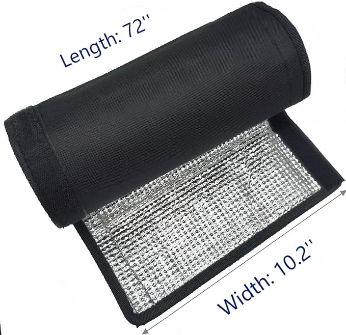 HVAC Pipe Insulation Wrap 3 Layers Flexible AC Line Insulation Cover 72 X 10.2 Inch Air Conditioner Hose Insulation Sleeve for Outdoor Mini Split