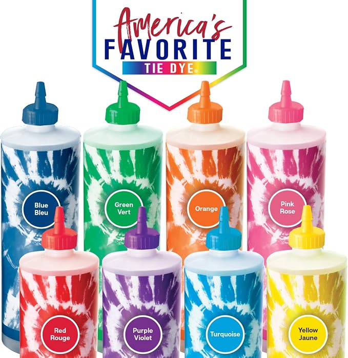 Tulip One-Step Tie-Dye Kit Block Party 16oz 8 Color Tie Dye, As Detailed - Image 10