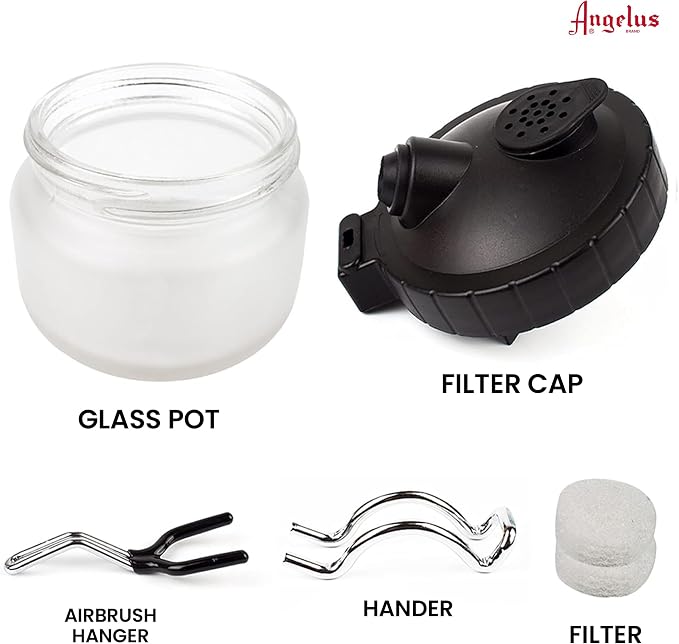 ANGELUS Airbrush Cleaning Pot, Glass Cleaning Pot - Image 4