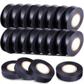 Treela 20 Rolls Electrical Tape 3/4 Inch Waterproof Vinyl Electrical Insulating Tape Flame Retardant Indoor Outdoor High Temperature Resistance Accessory for Wire and Cable(Black,66 ft)