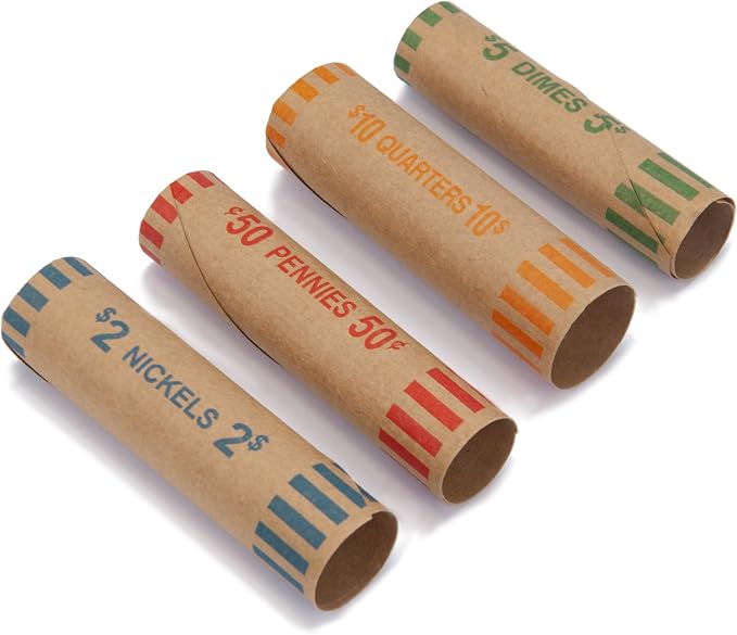 L LIKED 3072 Pcs Preformed Coin Roll Wrappers - Image 5