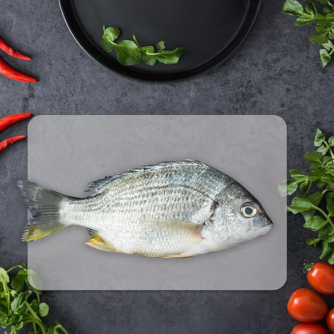 15 Pack Plastic Cutting Mats, Frosted Clear Flexible Kitchen Cutting Board - Image 7
