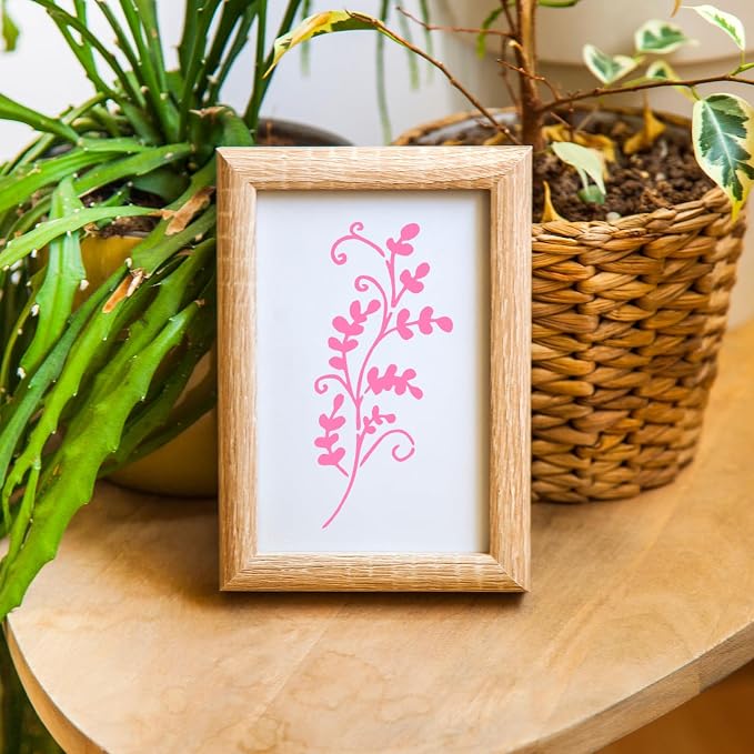 LLOUSSAK 24Pcs Flower Stencils for Painting, Leaf Stencil for Flower Leaf Crafts - Image 6