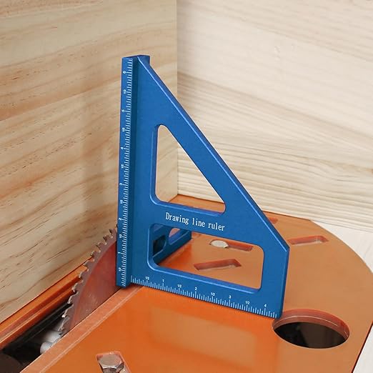 6" Imperial 3D Multi-Angle Measuring Ruler, 45/90 Degree Aluminum Alloy - Image 7