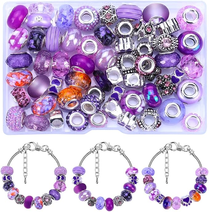 European Large Hole Spacer Charm Beads - Image 2