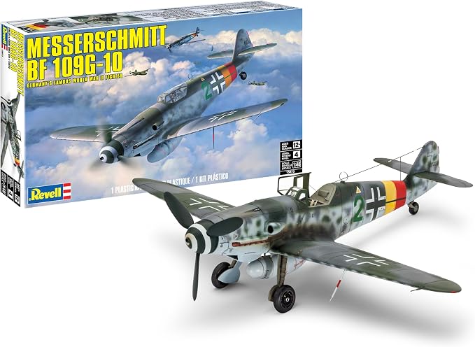 Revell 15873 Messerschmitt BF 109G-10 1:48 Scale 40-Piece Skill Level 4 Model by Revell