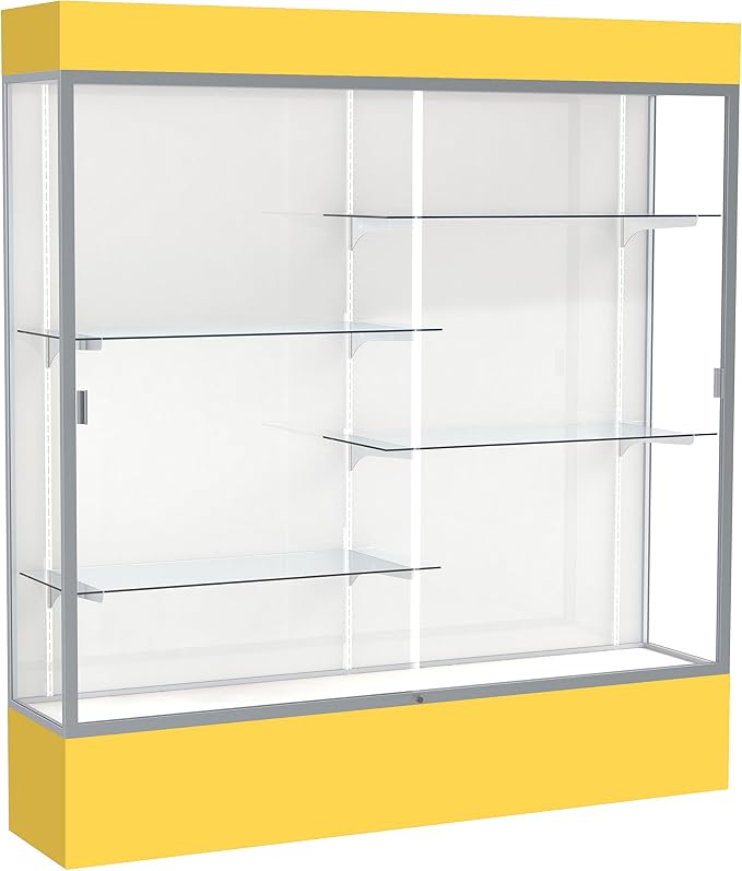 Waddell Spirit Lighted Floor Display Case, Satin Finish by WADDELL