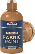 BLUEBIRD Fabric Paint, Copper Brown, 16.9 Fl Oz, Permanent Fabric Paints by BluebirdArts