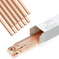 Tandefio 40 Sticks Brazing Rods AWS BCup-5 15% Silver Solder Phos Copper Brazing Alloys Flat Welding Rods Industry 0.050"x1/8"x10" for Air Conditioning Refrigerator Cold Storage HVAC Units