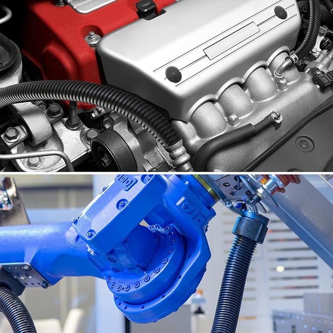 ZhiYo 20FT 3/8” Wire Loom Split Tubing Auto Wire Conduit Flexible Cover | High - Image 8