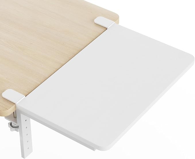 Desk Extender, 15-inch Clamp-On Desk Shelf, Height-Adjustable Desktop Shelf by ART-GIFTREE