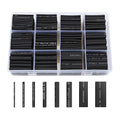 innhom 650pcs Heat Shrink Tubing Black Heat Shrink Tube Wire Shrink Wrap by innhom
