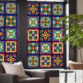 Window UV Protection Privacy Film:Non-Adhesive Static Cling Decorative Window by SIMPASTE