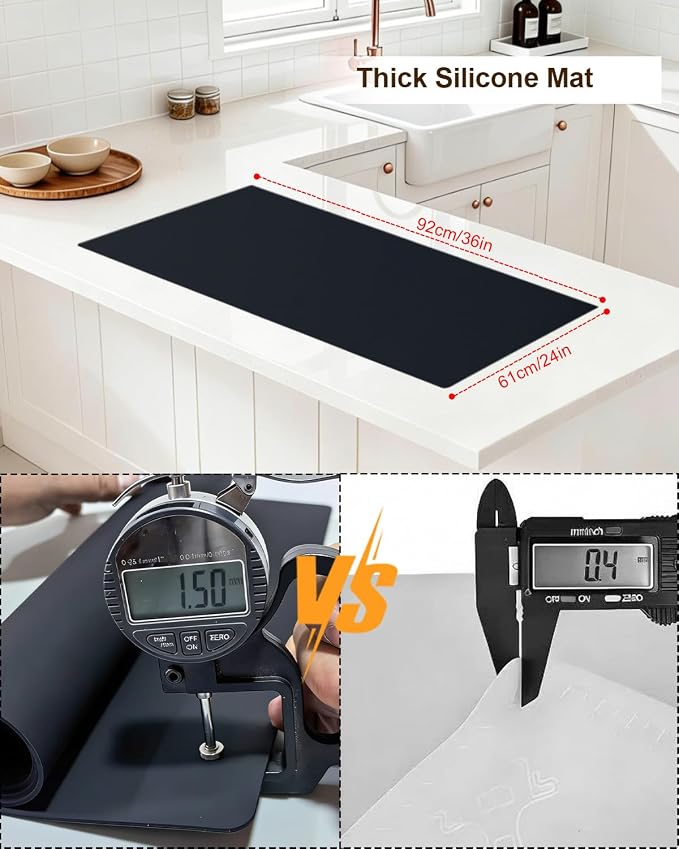 Large Crafting Silicone Mat, Epoxy Resin, Scrapbooking, Heat Resistant Nonstick - Image 2