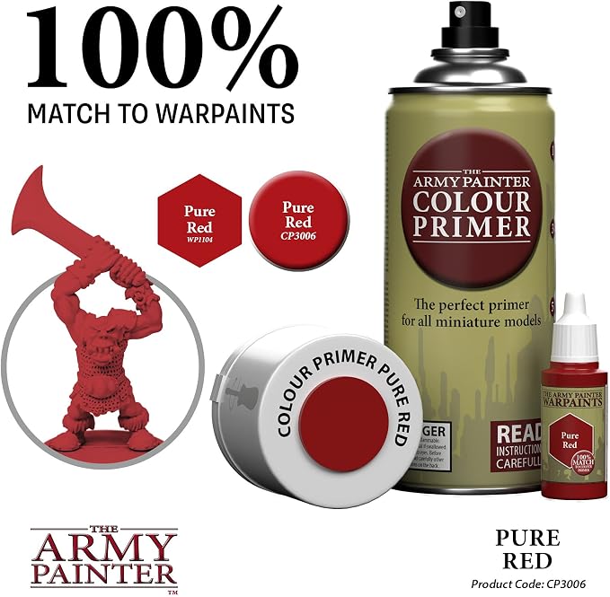 The Army Painter Colour Primer Pure Red, 400 mL Acrylic Spray Primer, Spray - Image 4