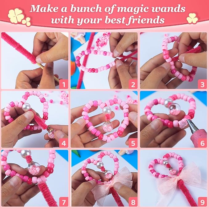 3000+ pcs Pony Beads, Beads for Hair Braids, Beads for Crafts, Plastic Beads - Image 4