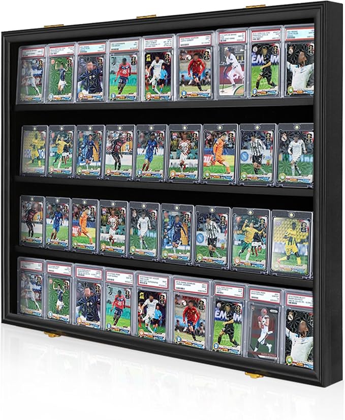 Graded Sports Card Display Case Lockable, Trading Card Collector Wall Display - Image 7