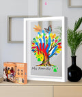 VidwanHome Family Handprint & Hand Casting Kit – DIY Keepsake Frame, Wooden by VidwanHome%E2%80%93OrderYousToda