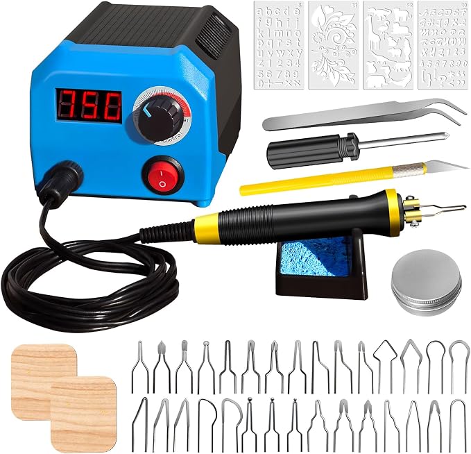 FIRElood LH55-1 wood burning kit, wood burning tool, digitally adjustable by FIRElood