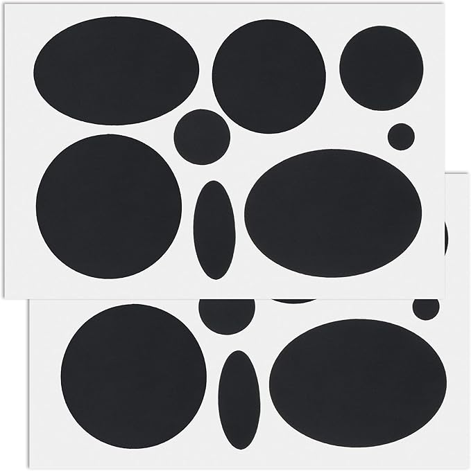 16PCS Down Jacket Repair Patch, Self Adhesive Puffer Jacket Repair Kit, Black Nylon Fabric Repair Tape for Coats, Tents, Sleeping Bags
