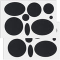 16PCS Down Jacket Repair Patch, Self Adhesive Puffer Jacket Repair Kit, Black Nylon Fabric Repair Tape for Coats, Tents, Sleeping Bags