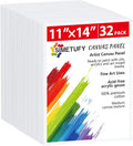 Simetufy 32 Pack 11 x 14 Inch Canvas Boards by Simetufy
