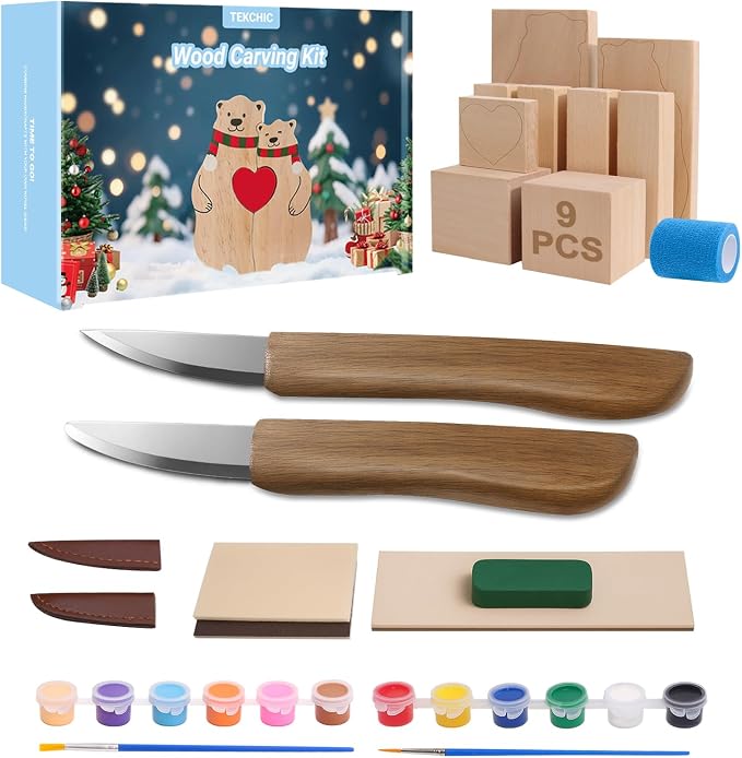 Wood Carving Kit for Beginners by TekchicDIYTools
