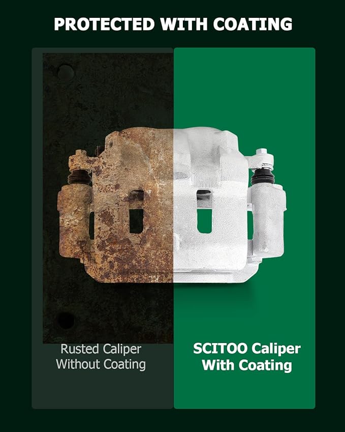 SCITOO Front Left Brake Caliper With Bracket 18-B4791 Compatible For Honda Odyssey 2005-2010