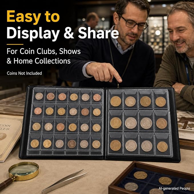 Coin Collection Album Book — 300 Pockets - Image 9