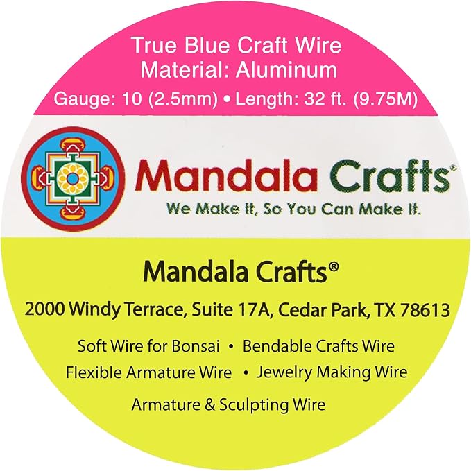Mandala Crafts 10 Gauge Anodized Aluminum Craft Wire - Image 3
