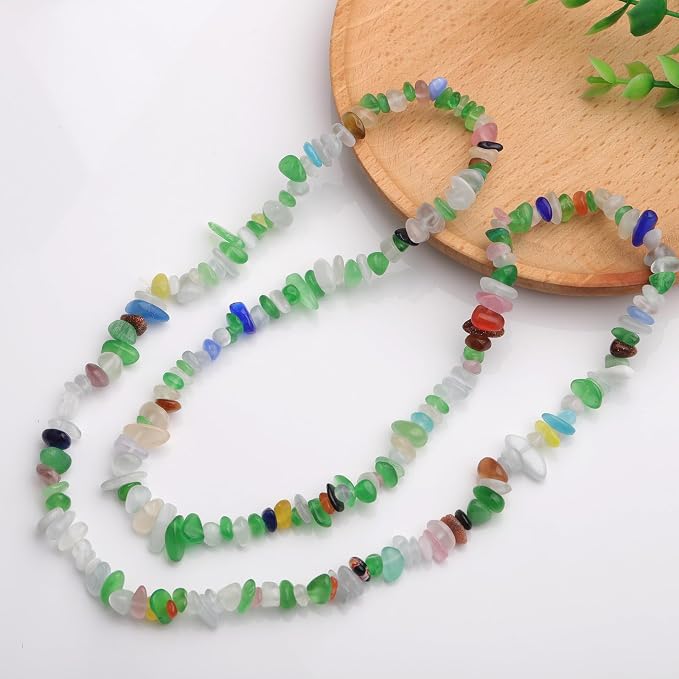 200 Pcs Crystal Chip Glass Beads - Image 6
