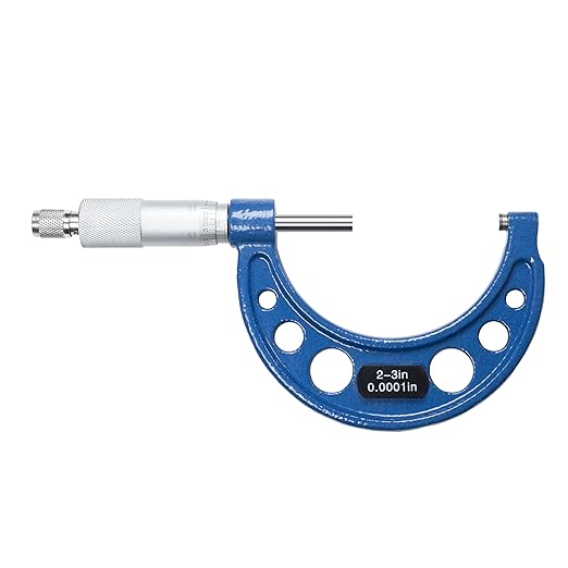 HFS(R) 2-3" Outside Micrometer with 0.0001" Accuracy, Carbide Anvil and Laser-Etched Scale